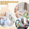 Baby Car Seat Toy with Mirror, Crinkle Paper & Teether