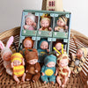 Mini Animal Fashion Doll Set - 6-Pack Adorable Collectible Dolls