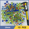 Colorful Glass Marbles Set of 10 for Games, Crafts, and Decor