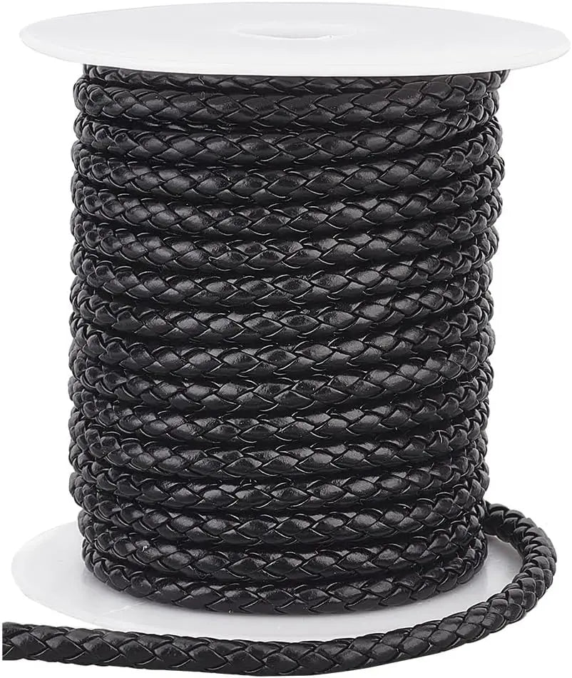 Braided PU Leather Cord for Jewelry Making and DIY Crafts