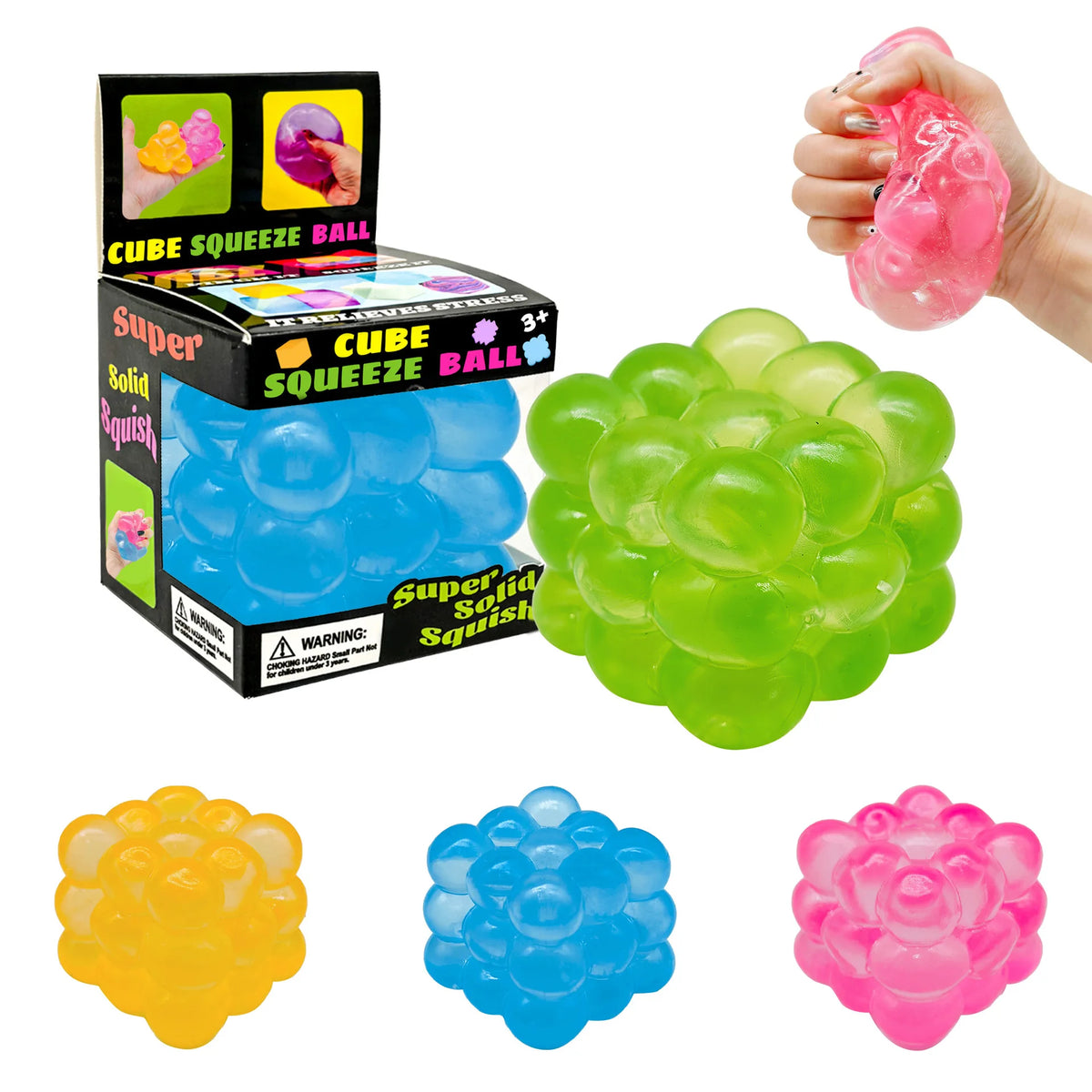 Candy Pinch Cube Sensory Squishy Toy