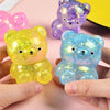 Glitter Gummy Bear Stress Relief Squishy Toy