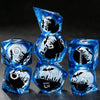 Liquid Core Polyhedral Dice Set for RPG Games