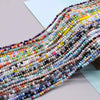 Mixed-Color Rondelle Glass Beads for Jewelry Making