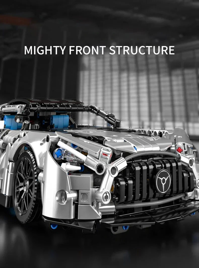 Racing Car Building Blocks Set – 1:14 Scale Technical Sports Vehicle Model Kit for Adults