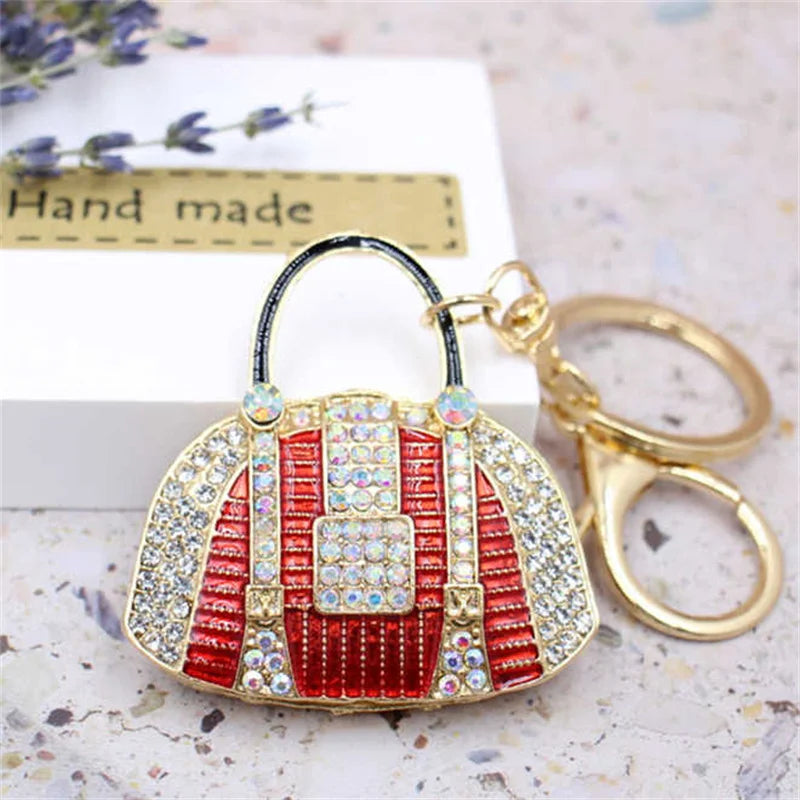 Crystal Rhinestone Handbag Keychain