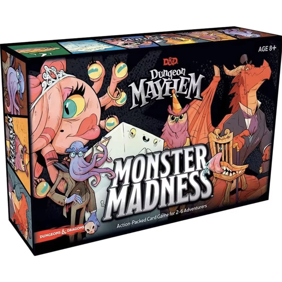 Box of Dungeons & Dragons Mayhem Monster Madness action-packed card game for 2-6 adventurers