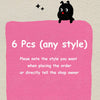 A pink sticky note with the text 6 Pcs (any style) and instructions for placing an order.