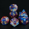 7-Piece Polyhedral Glitter Dice Set for Dungeons & Dragons