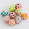 Acrylic Rhinestone Round Beads for Jewelry Making