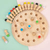 Wooden Color Memory Chess Game for Kids