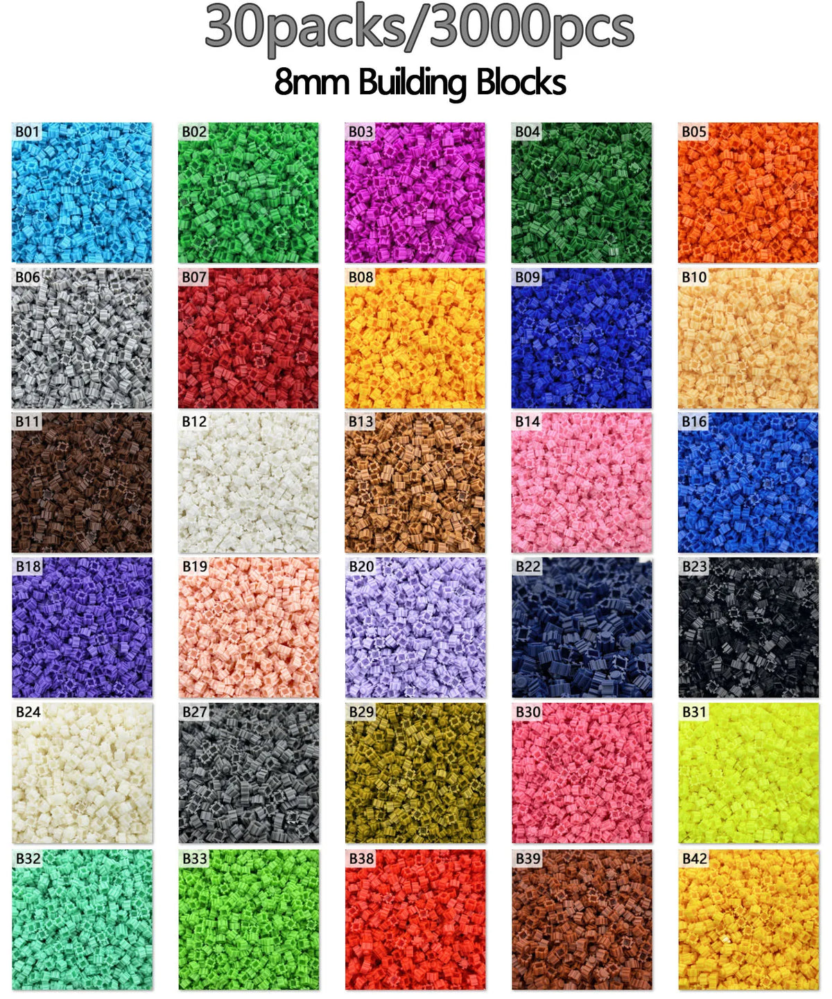 Pixel Art Micro Building Blocks – 3D Diamond Puzzle Set for Kids