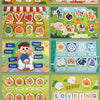 Montessori Toddler Busy Book with Matching Games