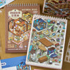3D Landscape Sticker Collection Book for Scrapbooking & Journaling