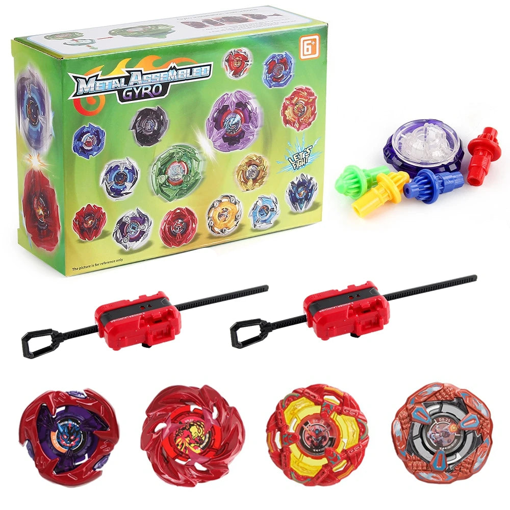 Gyro Spinning Tops Battle Set with Launchers