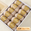 A box filled with 10 balls of Merino wool yarn, labeled as 12# yarn, totaling 500g.