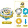 Mini Gyroscope Launcher Set featuring a gold and white toy for kids with various components.