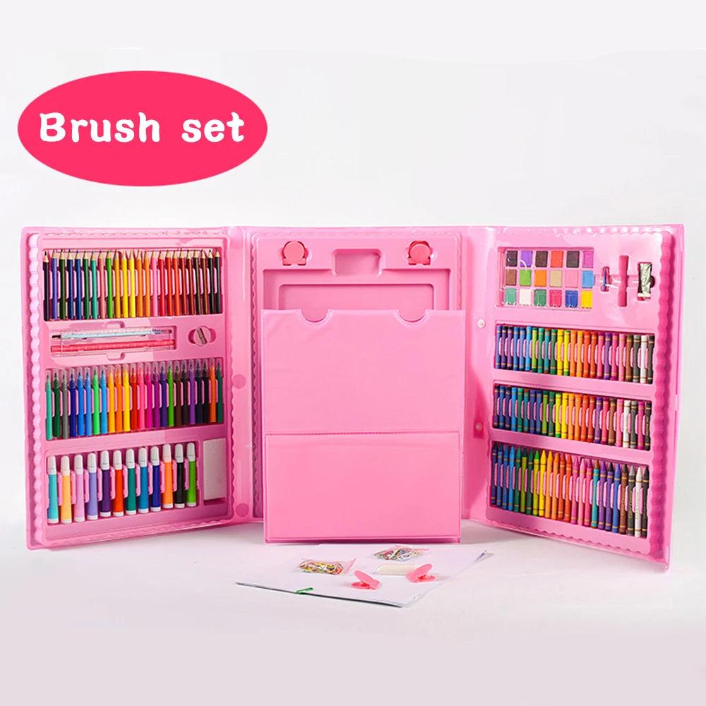 208-Piece Watercolor Painting Set with Drawing Supplies