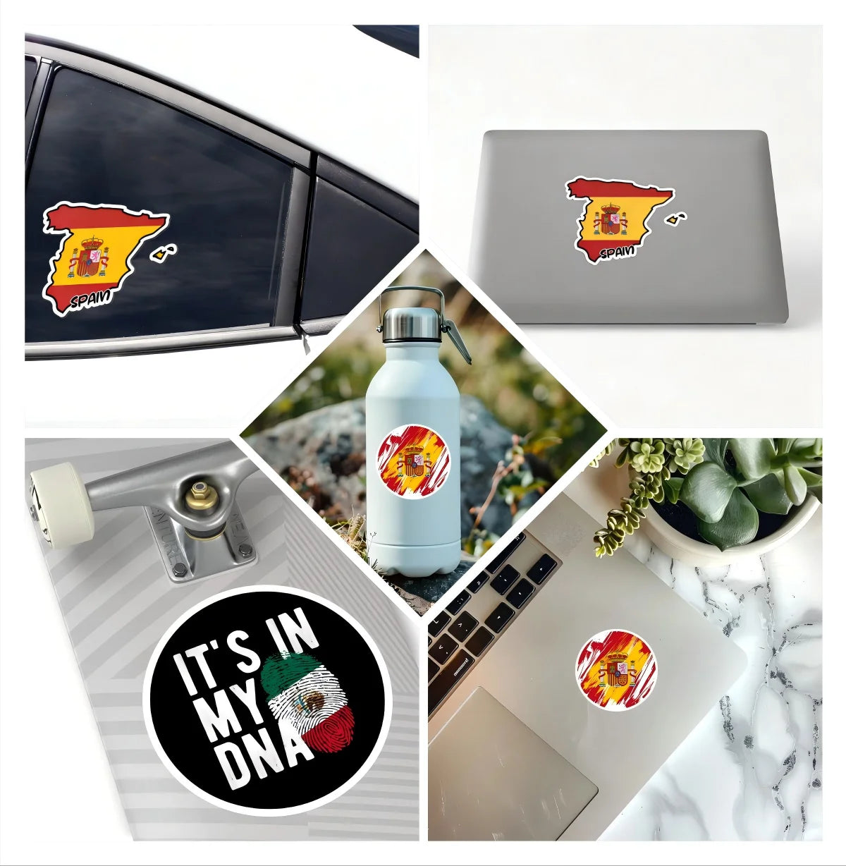Texas State Flag Sticker Decal – Durable Vinyl for Car & Outdoor Use