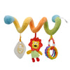 Un ensemble de jouets de développement colorés et un miroir pour bébés, en tissu doux et avec des anneaux