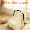 Soft Muslin Cotton Baby Car Seat Cover with Sunshade