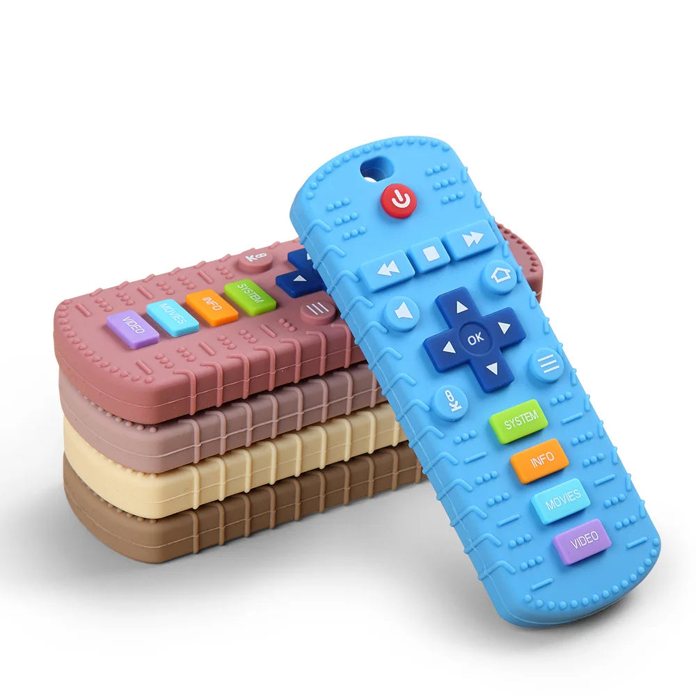 Silicone Remote Control Teether for Baby Soothing