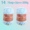 Chenille Velvet Yarn 2-Pack – Soft & Warm for Knitting and Crochet