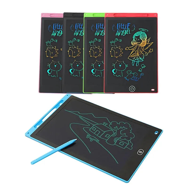 Glare-Free LCD Drawing Tablet with Pressure-Sensitive Stylus