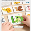 Montessori Wooden Spelling Game with Letter Matching Cards