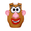 A brown and pink Mr. & Mrs. Potato Head couple costume set featuring exaggerated facial features.