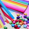 540 Double-Sided Origami Star Strips in 27 Colors for Crafting and Decoration
