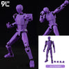 Anime-Style Articulated Dummy Figure with Display Stand