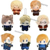 A set of plush dolls depicting Leon and Ashley from Resident Evil 9