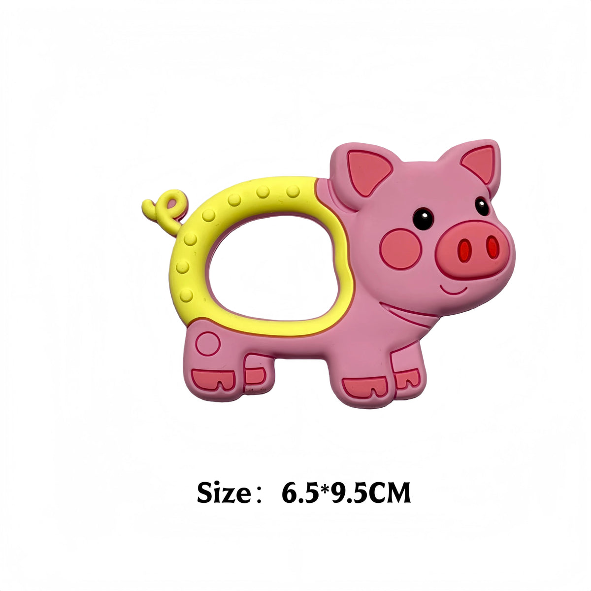 Cartoon Animal Silicone Baby Teether with Pacifier Clip