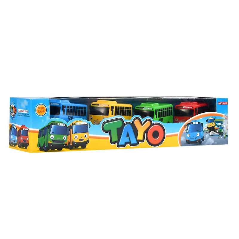 Pull-Back Mini Bus Toy with Openable Doors