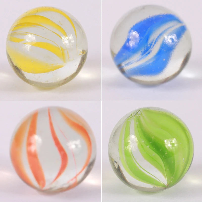 Colorful Glass Marbles Set of 10 for Games, Crafts, and Decor