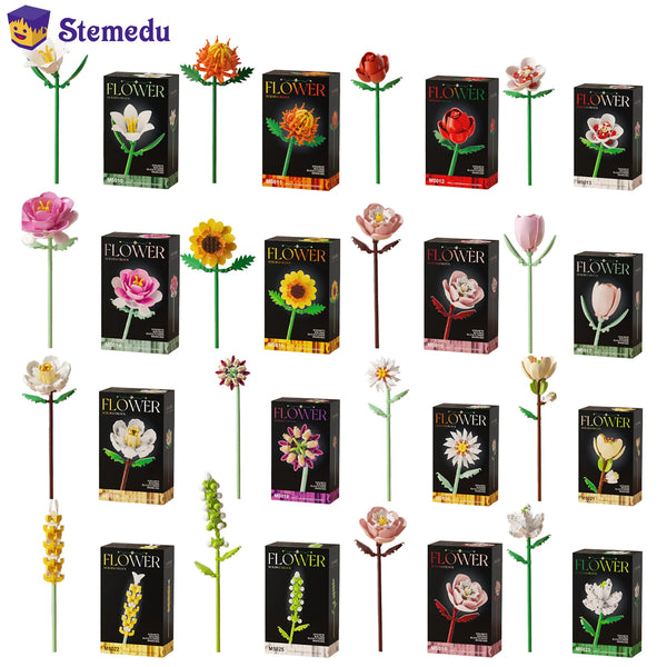 Botanical Blooms Building Block Set