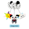 Black and White Animal Hanging Toys for Baby Car Seat and Stroller