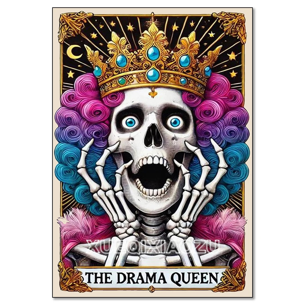 Witch Tarot Diamond Painting Kit - DIY Full Drill Craft for Home Decor