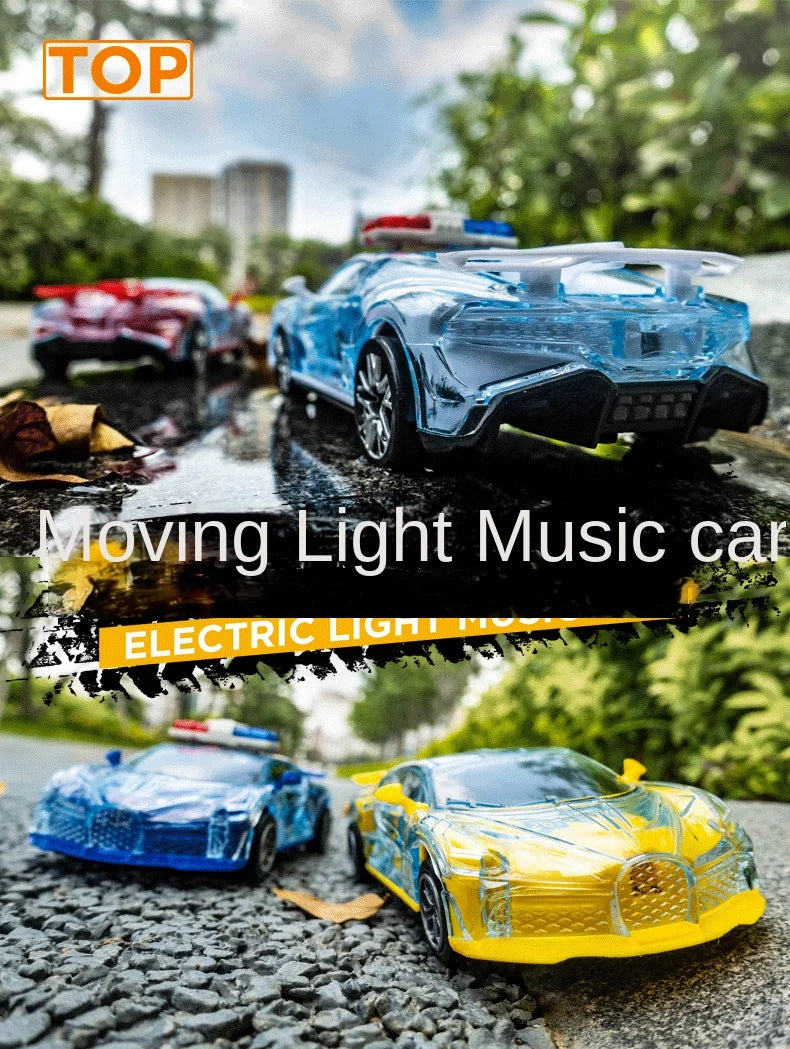 Police Car Toy with Lights, Sounds & Inertial Motion