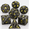 Hollow Metal Polyhedral Dragon Dice Set