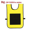 Yellow sticky dodgeball vest for adults, designed for an active outdoor party game.