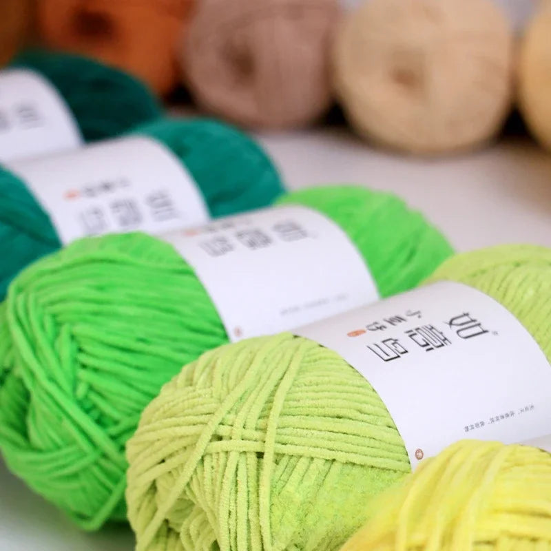 Soft Chenille Yarn for Crochet and Knitting