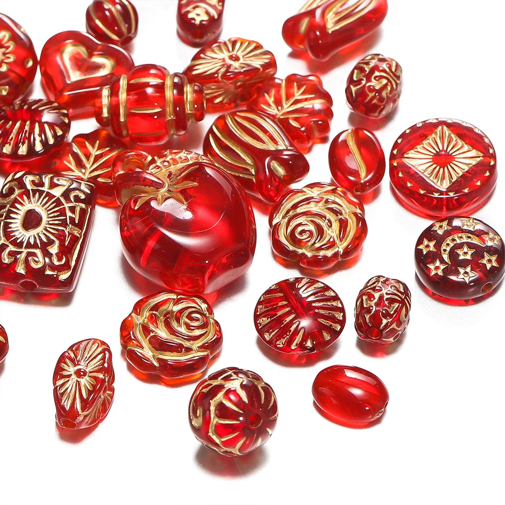 Mixed Classical Acrylic Spacer Beads for DIY Jewelry Making