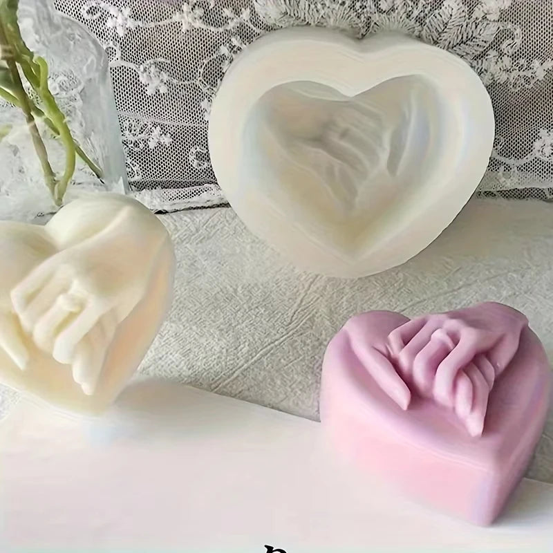 Heart-Shaped Silicone Candle Mold | DIY Soap & Candle Making Kit