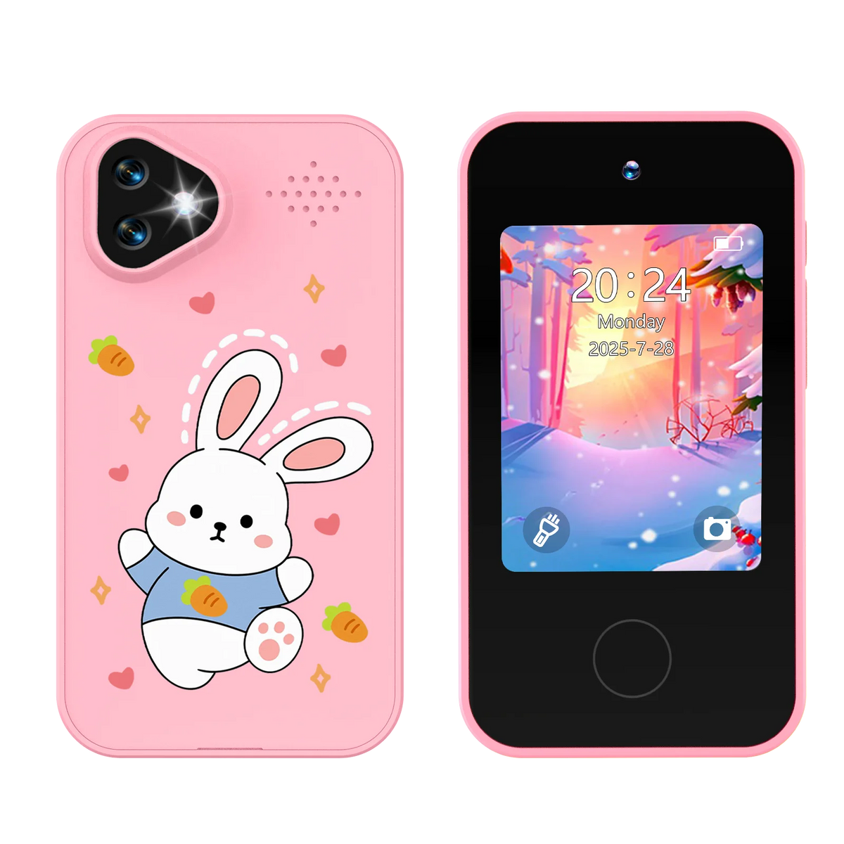 Kids Smart Phone Toy with Dual Cameras and Educational Games
