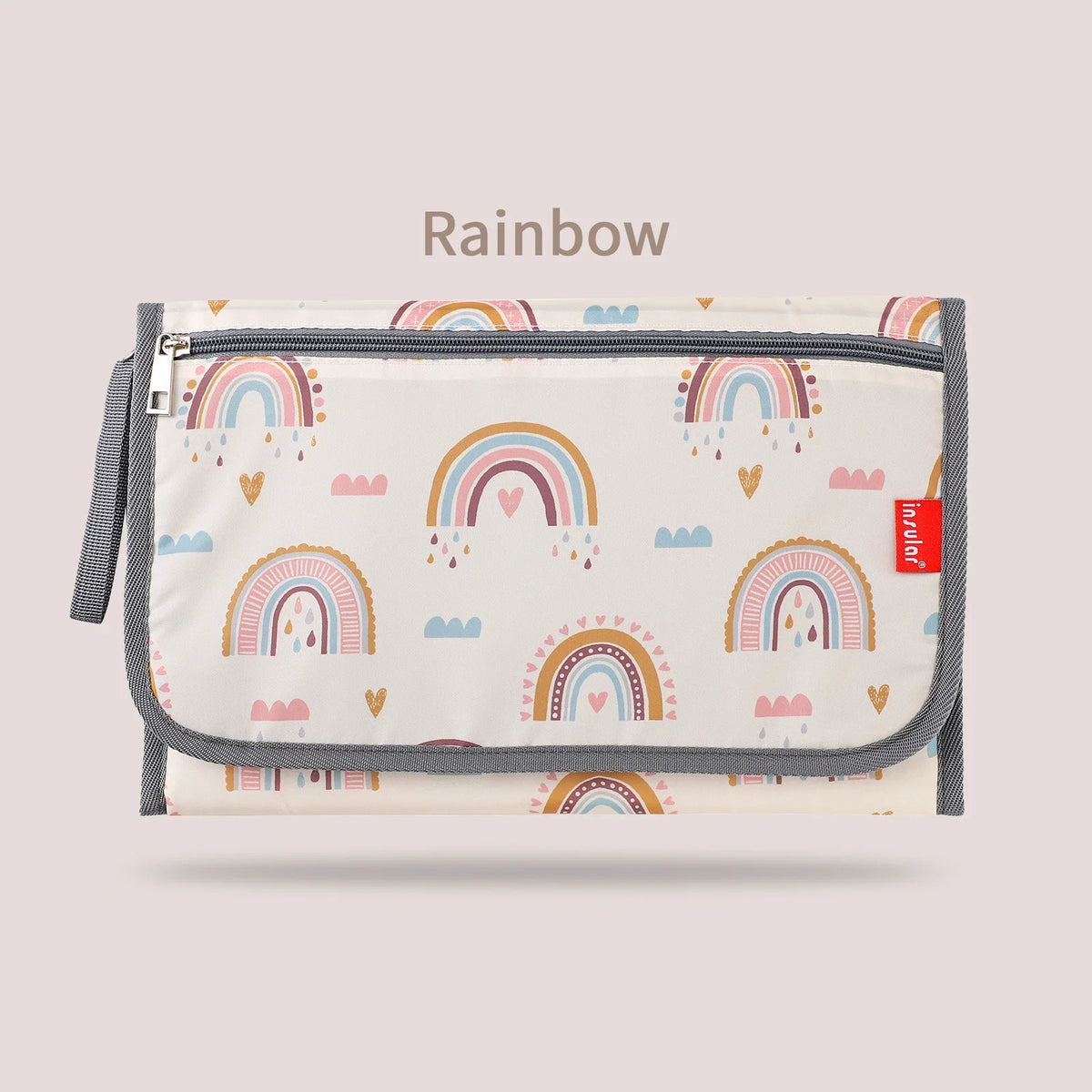 Foldable Waterproof Baby Changing Pad with Storage