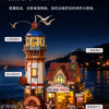 Wooden Island Pizza Shop DIY Assembly Model Kit