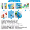 DIY steps showing how to create a Jesus Diamond Painting kit for religious art