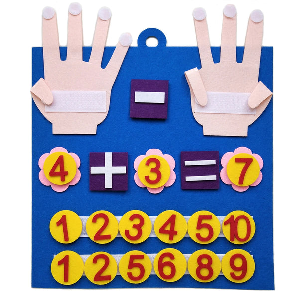 Felt Number Counting Toy for Toddlers | Montessori Early Math Learning